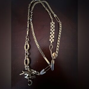 Vintage Rare HENRI BENDEL Gold Beaded 1980's Gold Tone Long or Layered Necklace